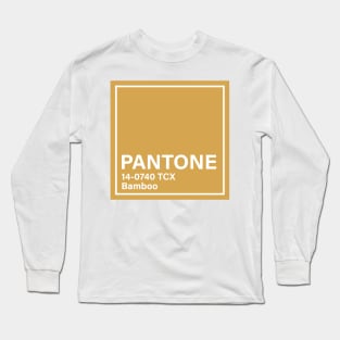 pantone 14-0740 TCX Bamboo Long Sleeve T-Shirt